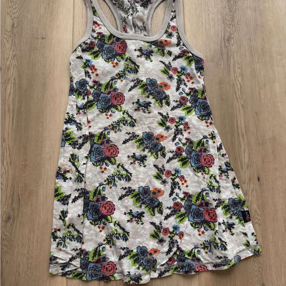 T2Love Floral Racer back tank